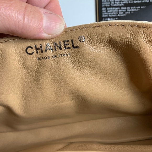 💛CHANEL Butter Yellow Bone Ivory East West Bijoux Silver Chain Quilted Flap Bag - Picture 8 of 16